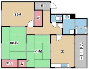 北鈴蘭台駅 徒歩14分 5階の物件間取画像